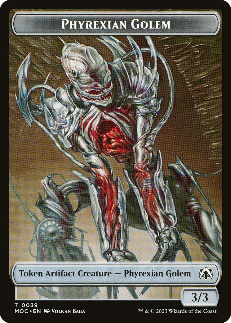 Phyrexian Golem  [March of the Machine Commander Tokens]