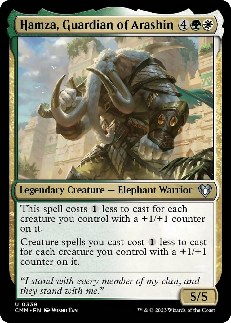 Hamza, Guardian of Arashin [Commander Masters] Foil