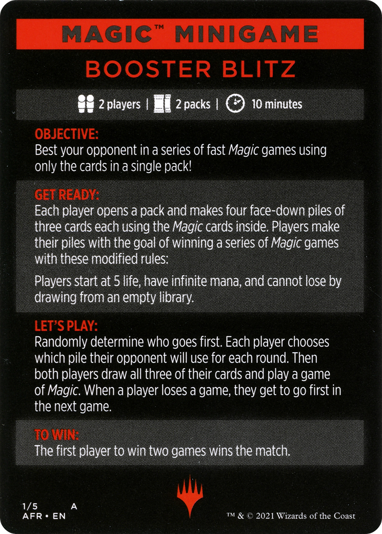 Booster Blitz  [Adventures in the Forgotten Realms Minigames] Foil
