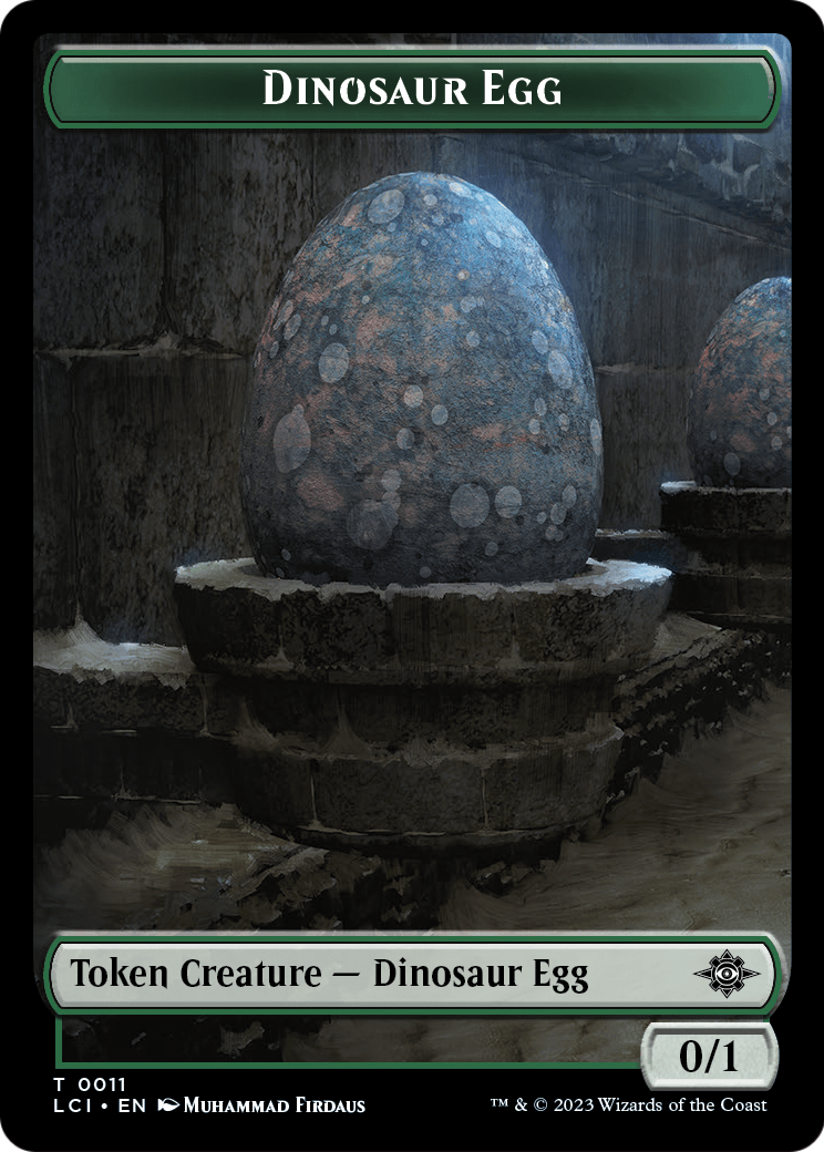 Dinosaur Egg  [The Lost Caverns of Ixalan Tokens] Foil