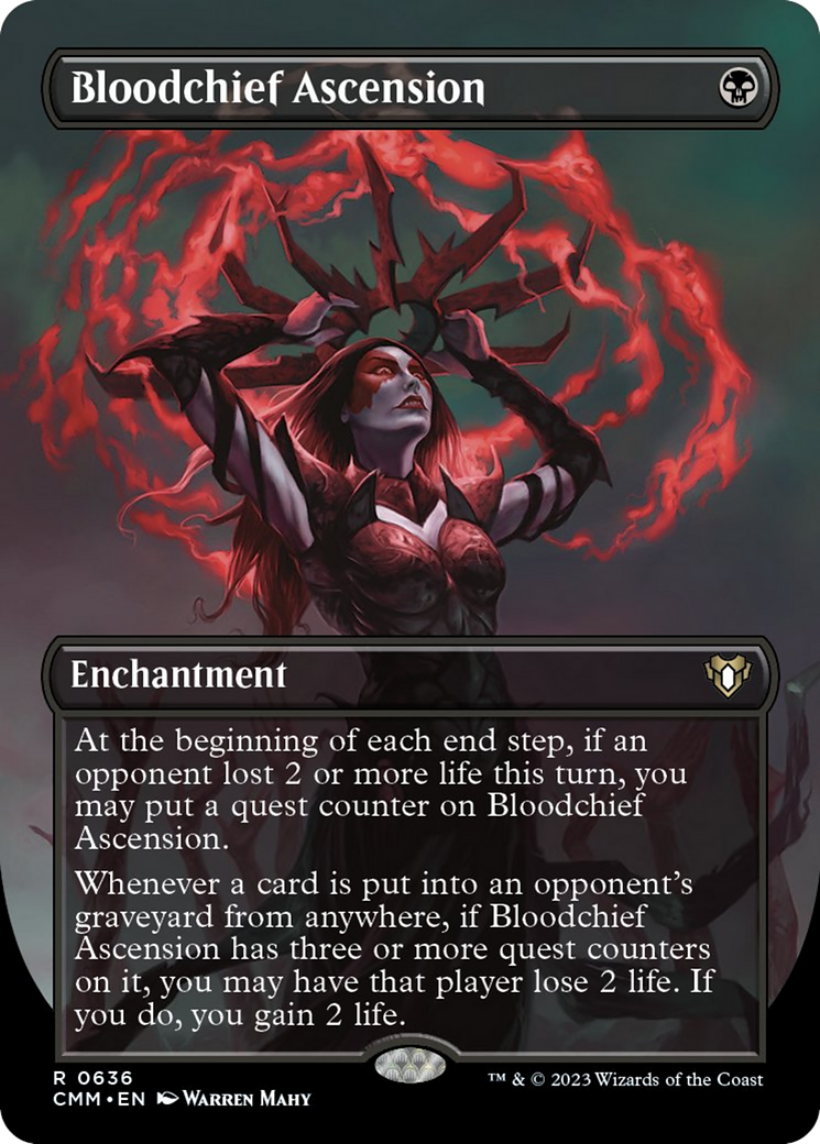 Bloodchief Ascension (Borderless Alternate Art) [Commander Masters] Foil
