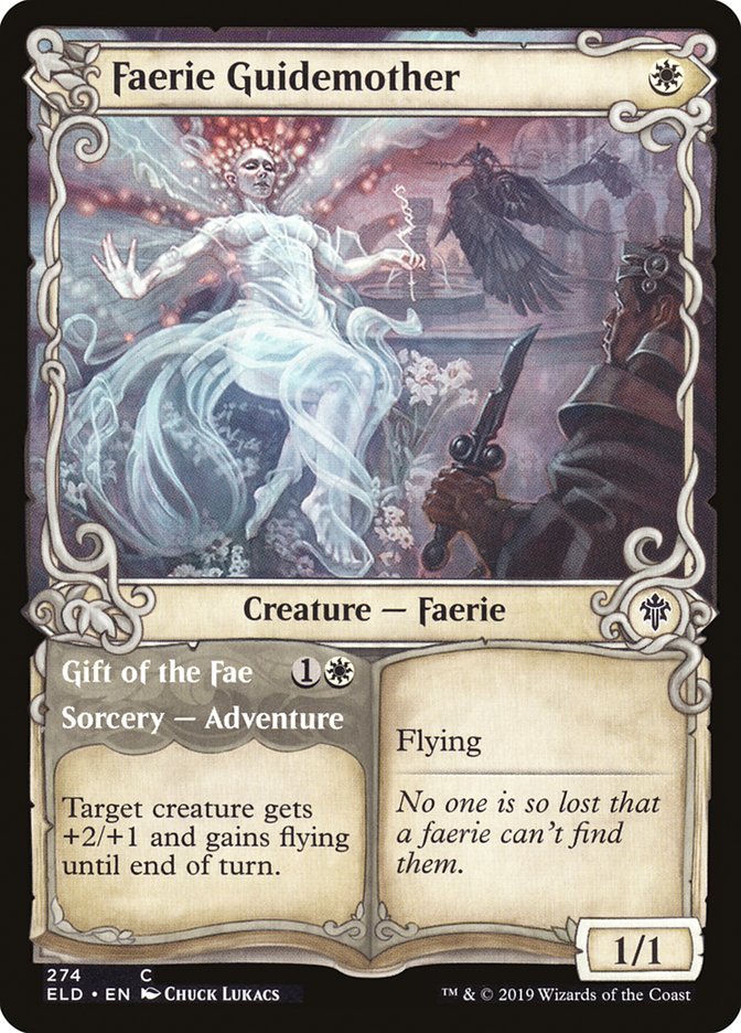 Faerie Guidemother // Gift of the Fae (Showcase) [Throne of Eldraine] Foil
