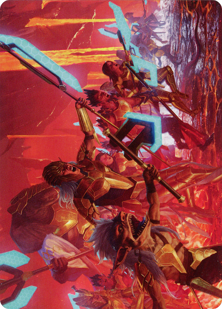 Roar of Resistance // Roar of Resistance  [Phyrexia: All Will Be One Art Series] (Borderless)