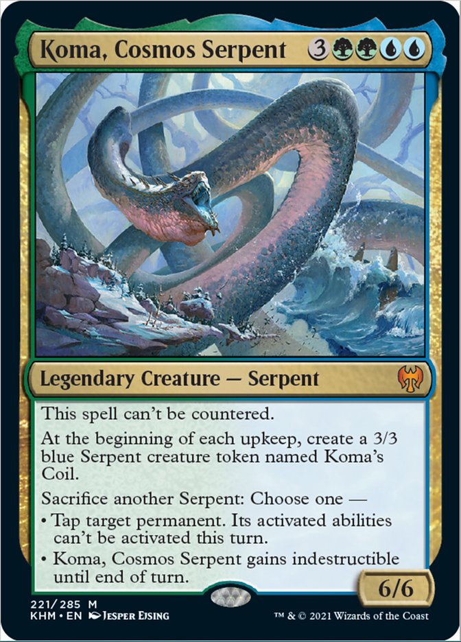 Koma, Cosmos Serpent [Kaldheim] Foil