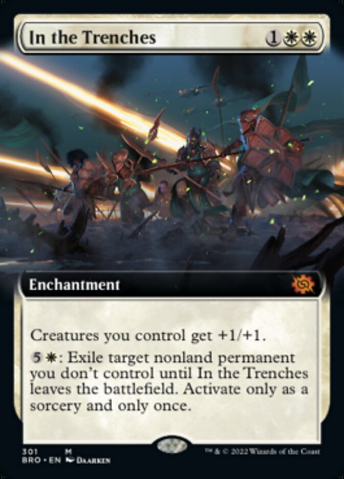In the Trenches (Extended Art) [The Brothers' War] Foil
