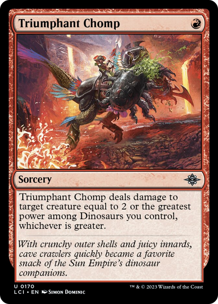 Triumphant Chomp [The Lost Caverns of Ixalan] Foil
