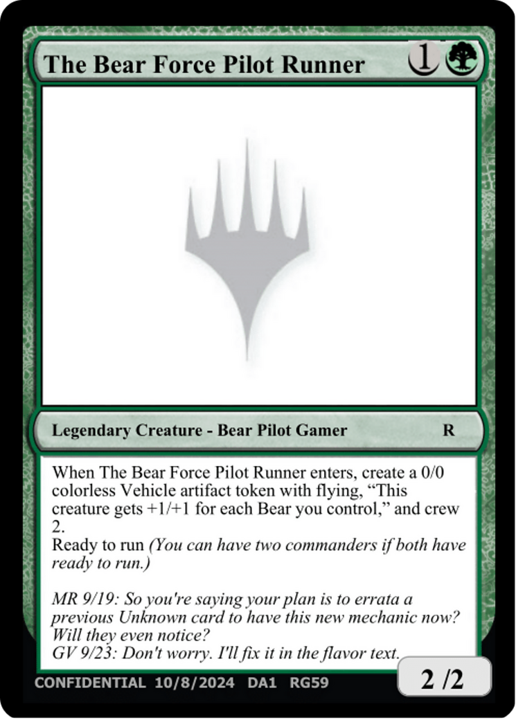 The Bear Force Pilot Runner  [Unknown Event]