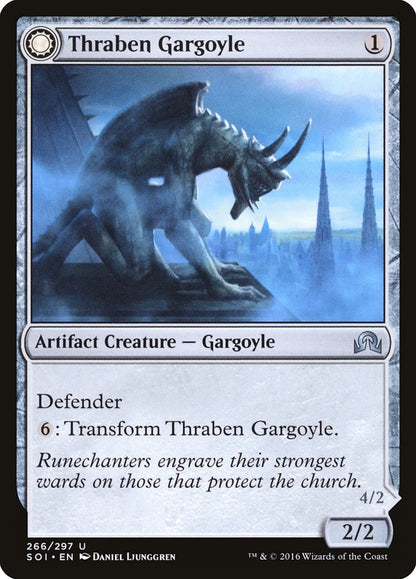 Thraben Gargoyle // Stonewing Antagonizer [Shadows over Innistrad] Foil