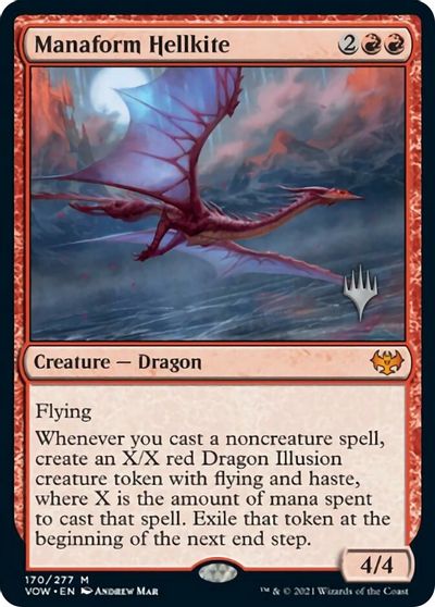 Manaform Hellkite (Promo Pack) [Innistrad: Crimson Vow Promos] Foil