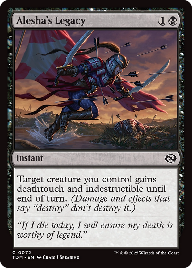 Alesha's Legacy [Tarkir: Dragonstorm] Foil