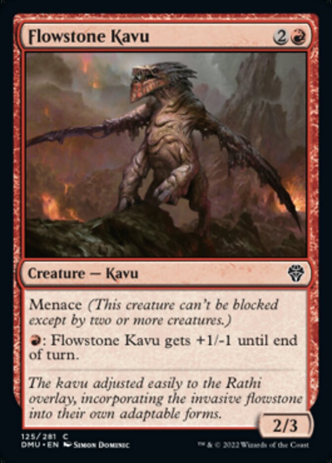 Flowstone Kavu [Dominaria United] Foil