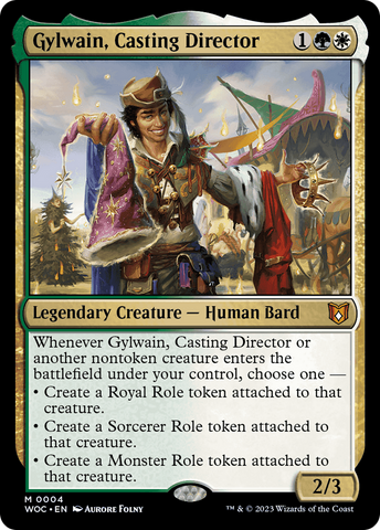 Gylwain, Casting Director [Wilds of Eldraine Commander]