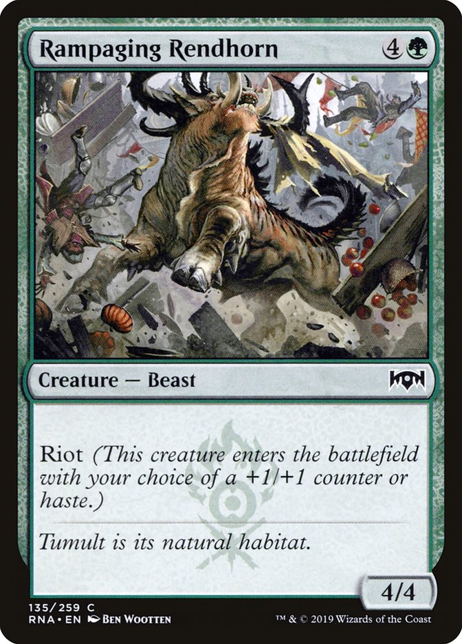 Rampaging Rendhorn [Ravnica Allegiance] Foil