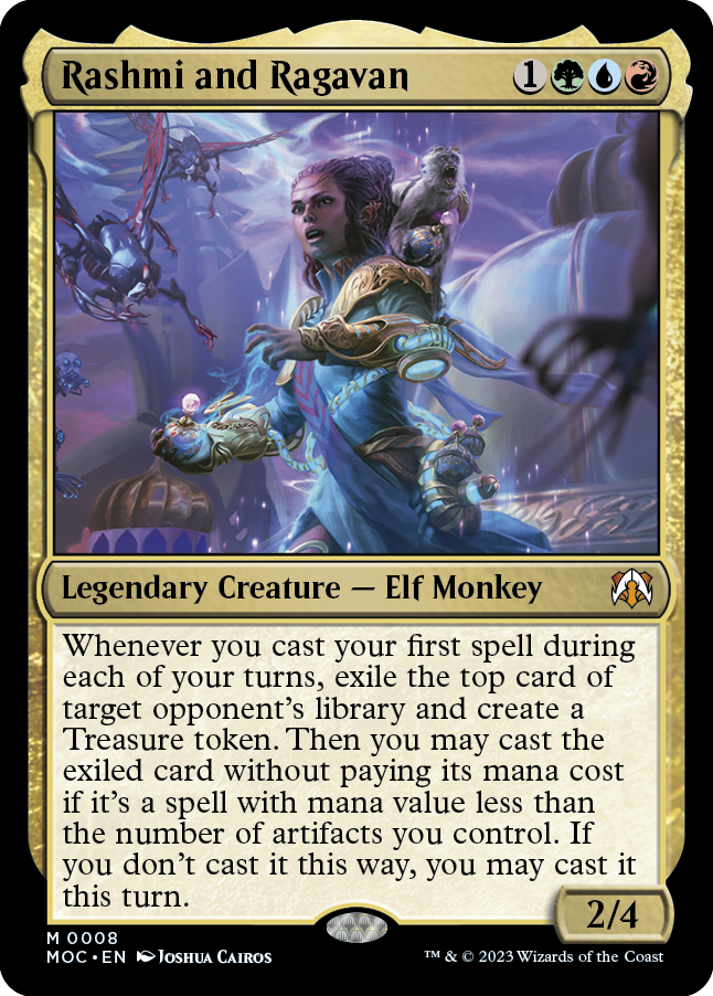 Rashmi and Ragavan [March of the Machine Commander] Foil