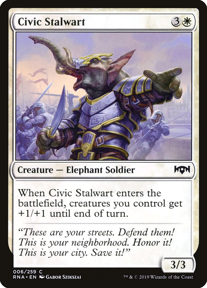 Civic Stalwart [Ravnica Allegiance] Foil