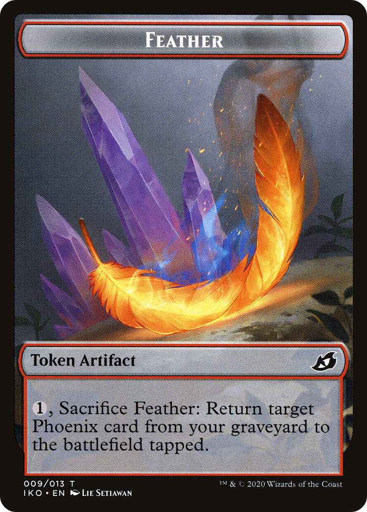 Feather  [Ikoria: Lair of Behemoths Tokens] Foil