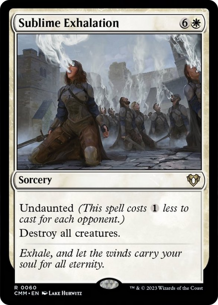 Sublime Exhalation [Commander Masters] Foil