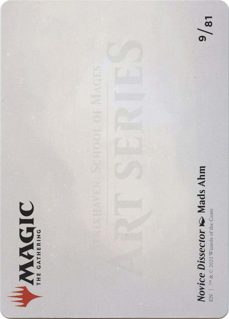 Novice Dissector // Novice Dissector  [Strixhaven Art Series] (Borderless) Foil