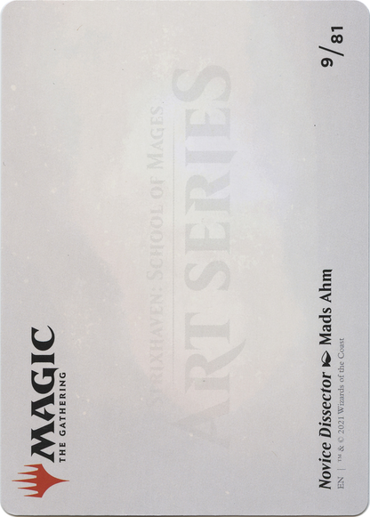 Novice Dissector // Novice Dissector  [Strixhaven Art Series] (Borderless) Foil