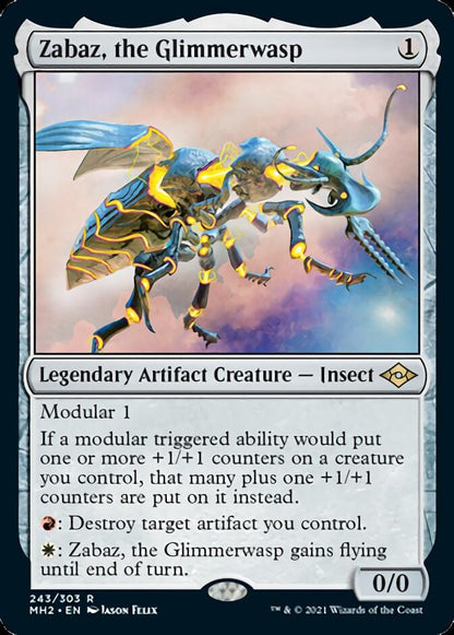 Zabaz, the Glimmerwasp [Modern Horizons 2] Foil