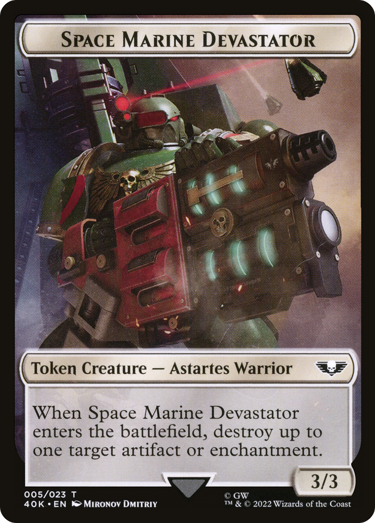 Space Marine Devastator  [Warhammer 40,000 Tokens]