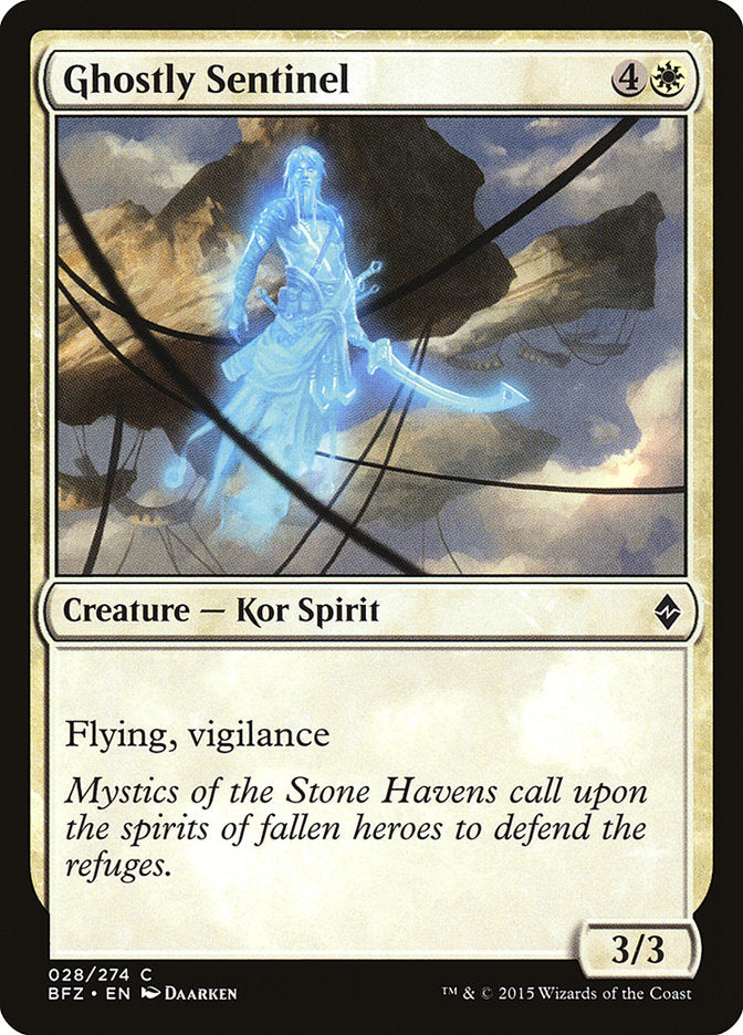 Ghostly Sentinel [Battle for Zendikar] Foil
