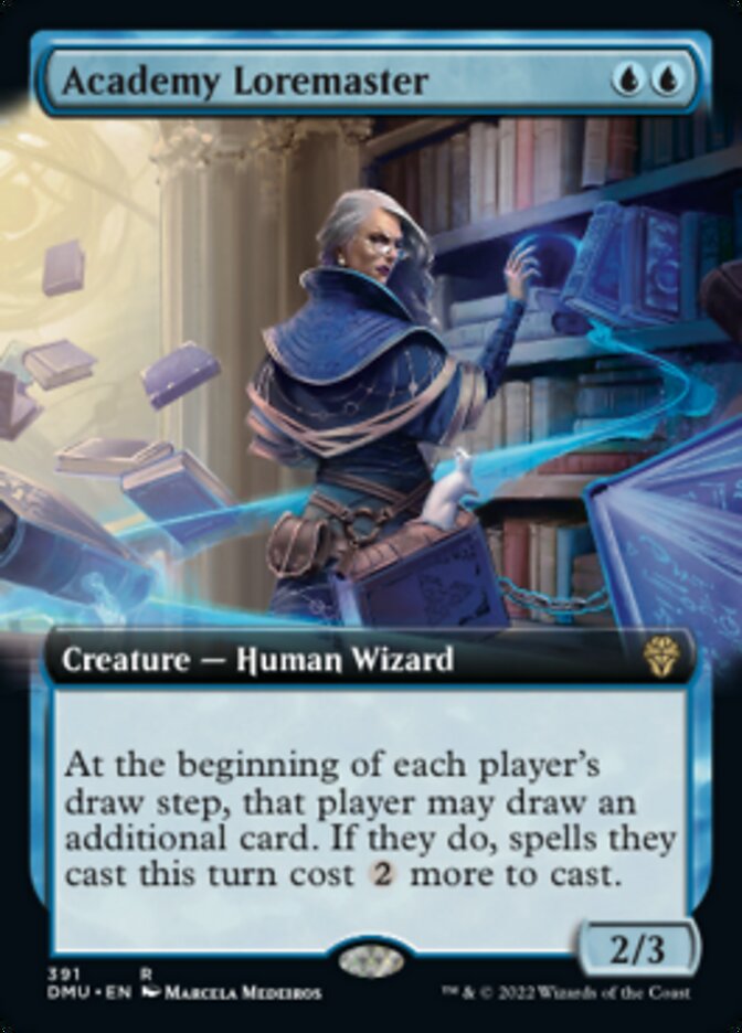 Academy Loremaster (Extended Art) [Dominaria United] Foil