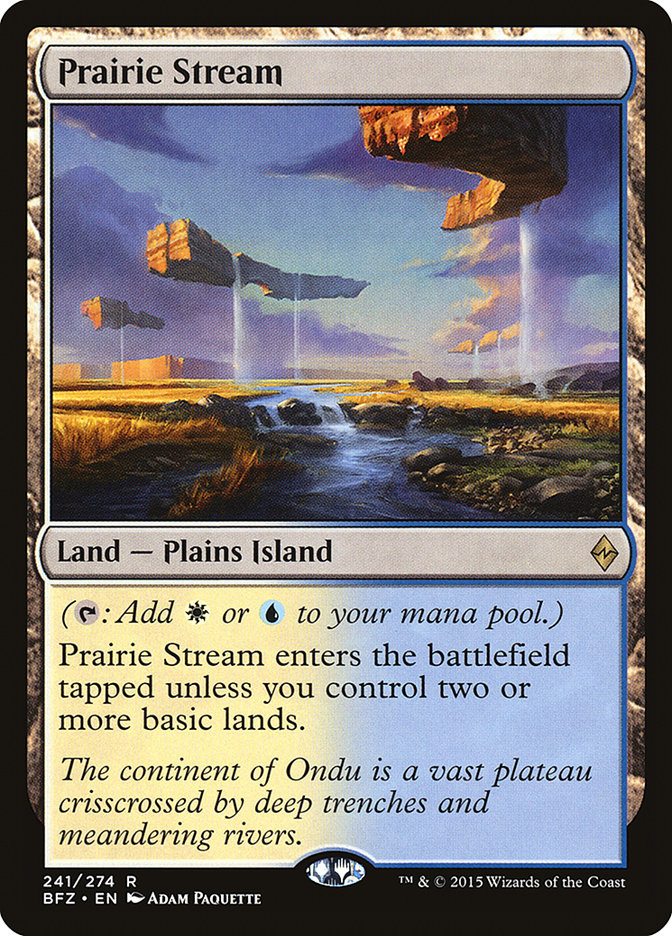Prairie Stream [Battle for Zendikar] Foil