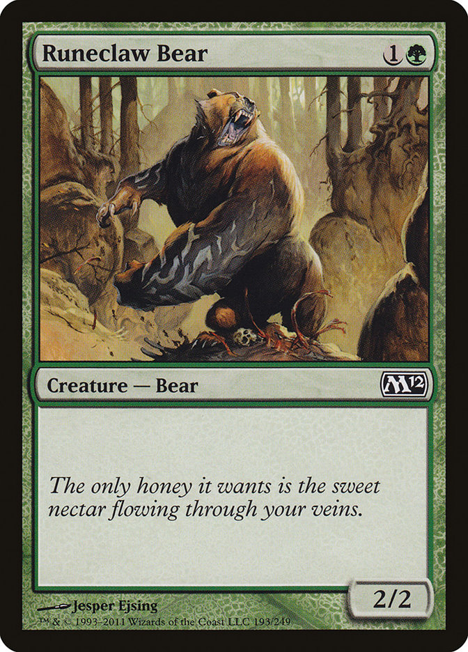 Runeclaw Bear [Magic 2012] Foil