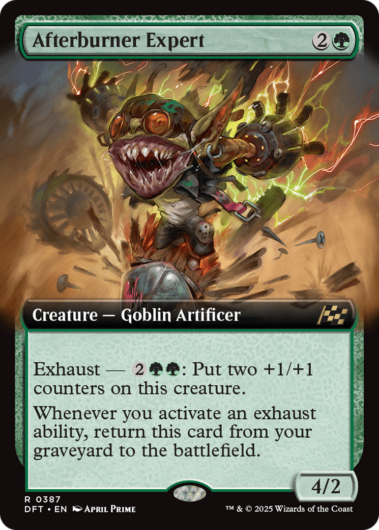 Afterburner Expert (Extended Art) [Aetherdrift] Foil