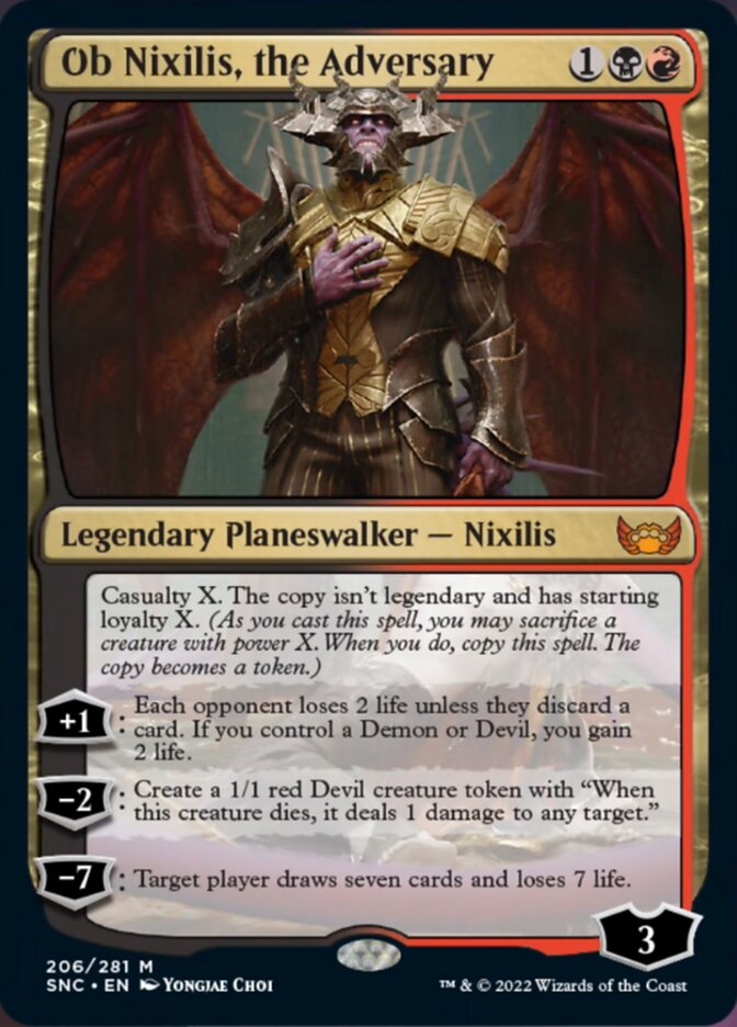 Ob Nixilis, the Adversary [Streets of New Capenna] Foil
