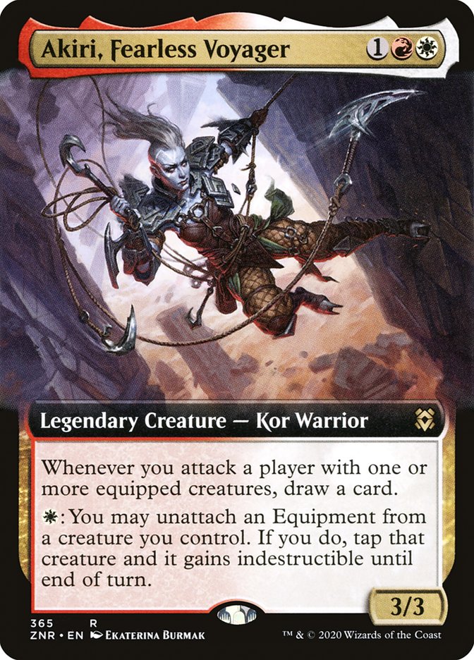Akiri, Fearless Voyager (Extended Art) [Zendikar Rising] Foil