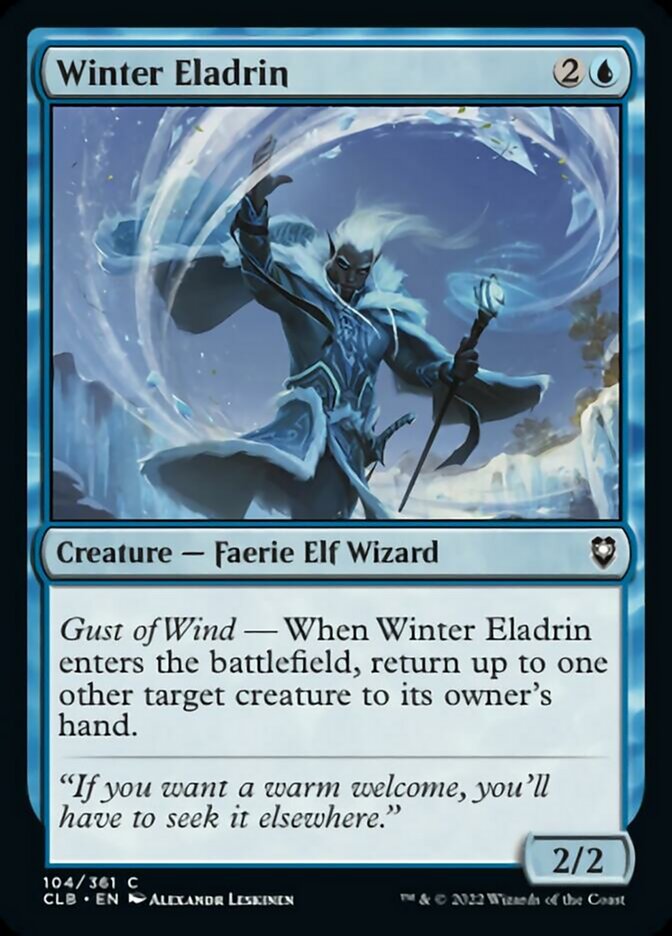 Winter Eladrin [Commander Legends: Battle for Baldur's Gate] Foil