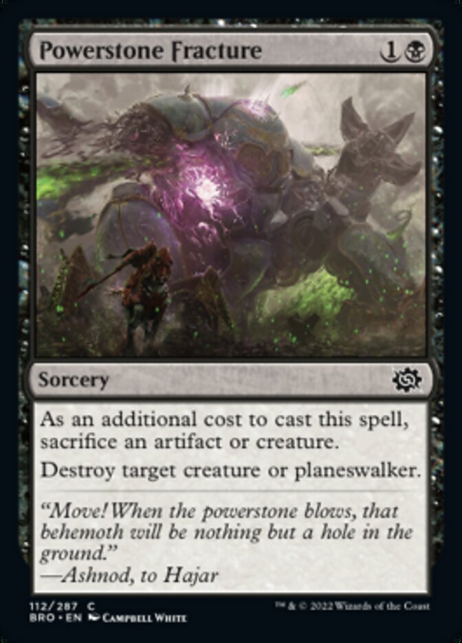 Powerstone Fracture [The Brothers' War] Foil
