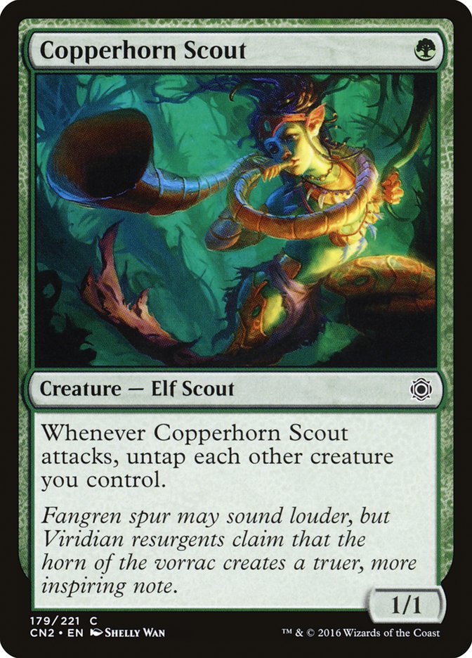 Copperhorn Scout [Conspiracy: Take the Crown] Foil