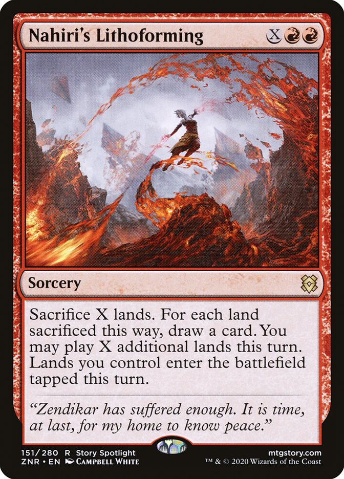 Nahiri's Lithoforming [Zendikar Rising] Foil
