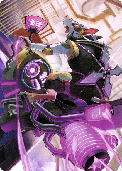 Nashi, Moon Sage's Scion // Nashi, Moon Sage's Scion  [Neon Dynasty Art Series] (Borderless)