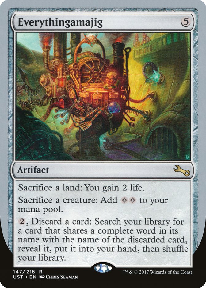 Everythingamajig ("Sacrifice a Land") [Unstable] Foil