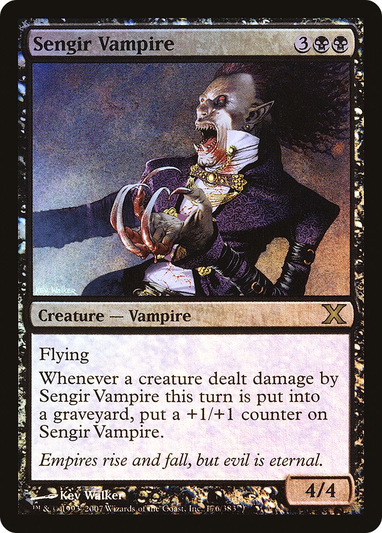 Sengir Vampire  [Tenth Edition] Foil