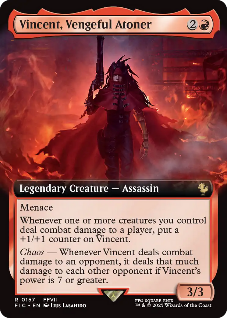 Vincent, Vengeful Atoner (Extended Art) [FINAL FANTASY Commander] Foil