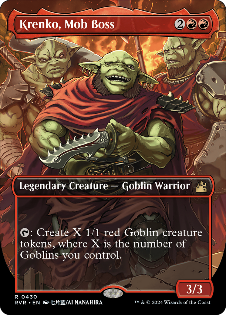 Krenko, Mob Boss (Anime Borderless) [Ravnica Remastered] Foil