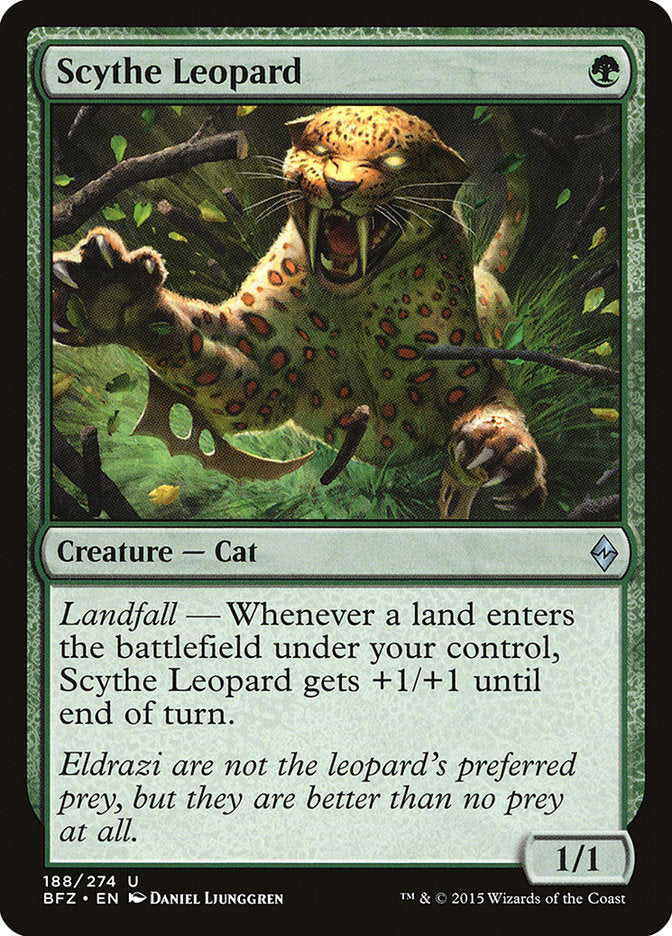 Scythe Leopard [Battle for Zendikar] Foil