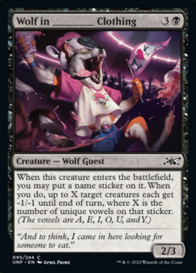Wolf in _____ Clothing [Unfinity] Foil