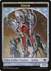 Goblin (010) // Golem (018) Double-Sided Token [Modern Horizons Tokens]