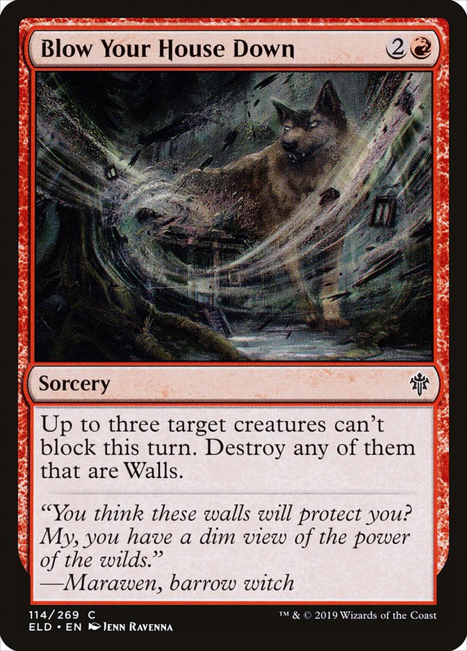 Blow Your House Down [Throne of Eldraine] Foil