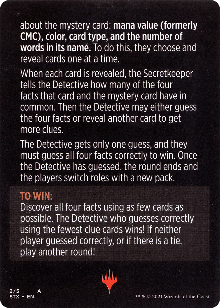 Booster Sleuth // Booster Sleuth (cont'd)  [Strixhaven: School of Mages Minigames]