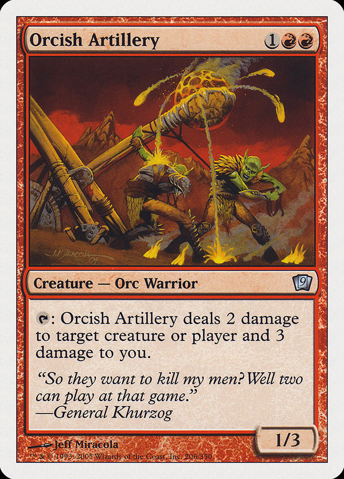 Orcish Artillery [Ninth Edition] Foil