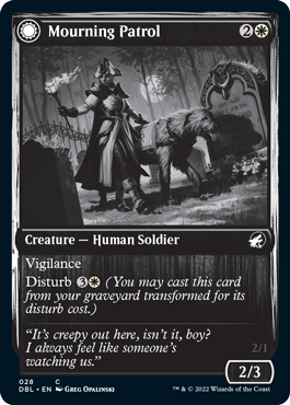 Mourning Patrol // Morning Apparition [Innistrad: Double Feature] Foil