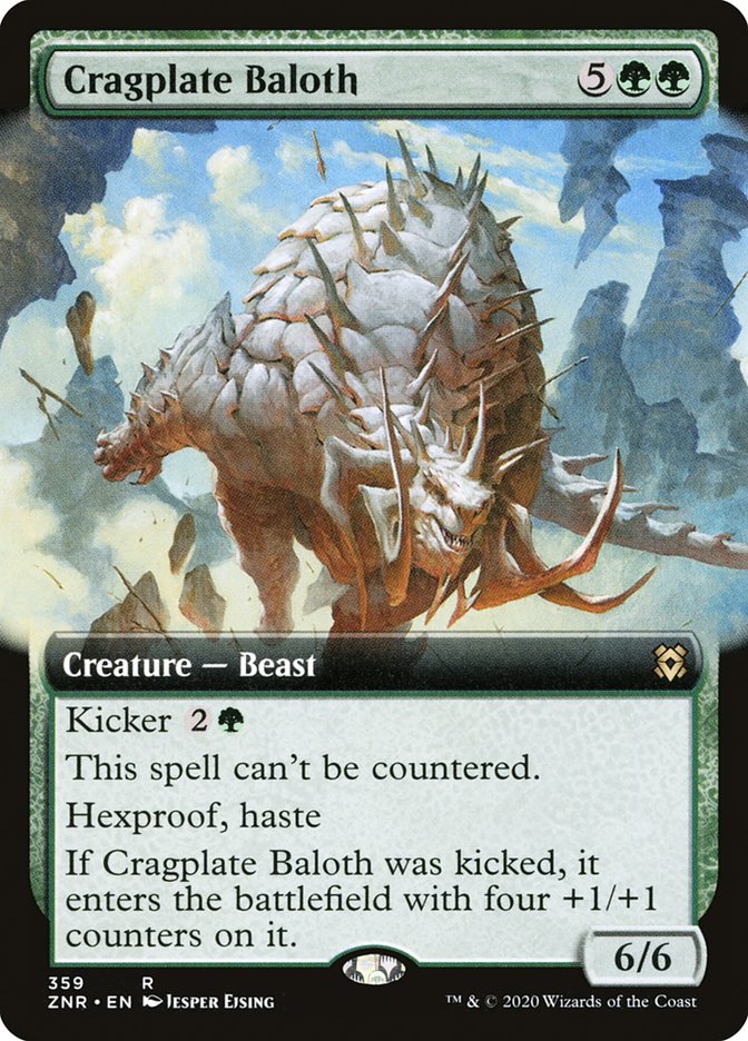 Cragplate Baloth (Extended Art) [Zendikar Rising] Foil
