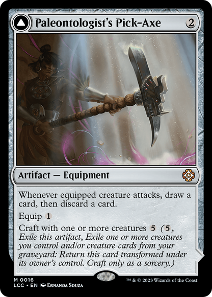 Paleontologist's Pick-Axe (Extended Art) [The Lost Caverns of Ixalan Commander] Foil